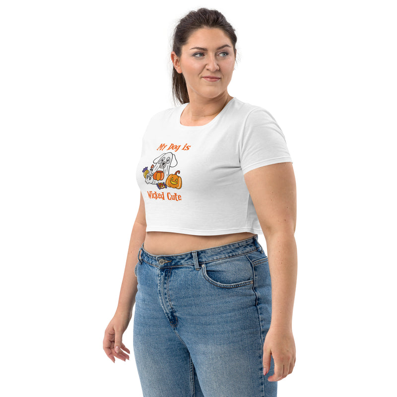 Wicked Cute Dog Organic Crop Top - The TC Shop