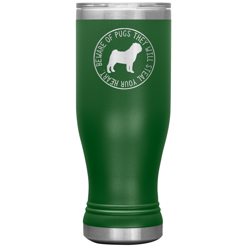 Pug Wine Boho VacuumTumbler (20 oz) - The TC Shop