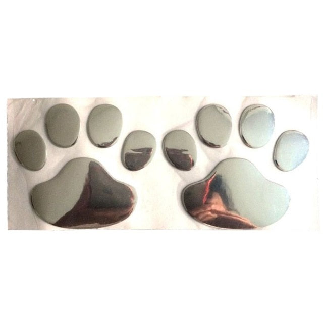 Paw Print 3D Car Decal - The TC Shop