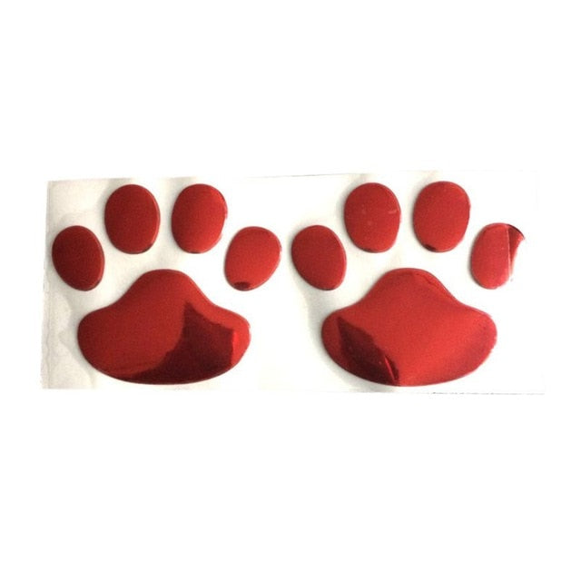 Paw Print 3D Car Decal - The TC Shop
