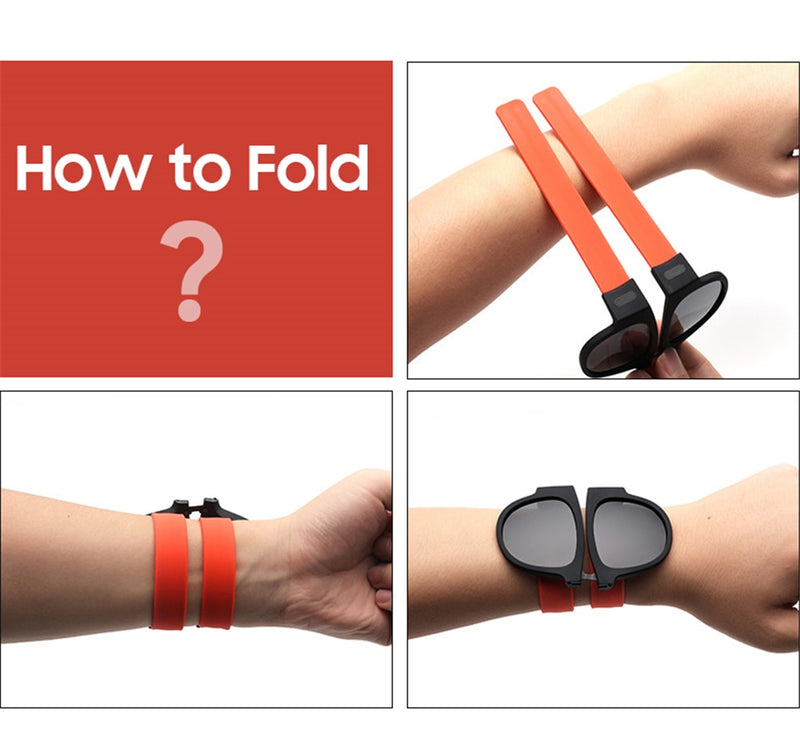 Slap on Wrist Folding Sunglasses - The TC Shop