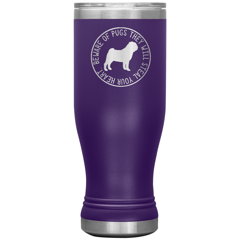 Pug Wine Boho VacuumTumbler (20 oz) - The TC Shop