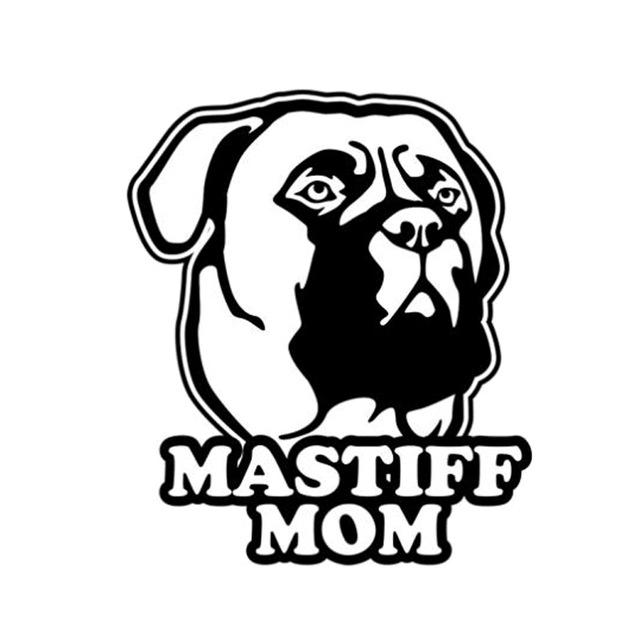 Mastiff Mom Dog Vinyl Decal Stickers - The TC Shop