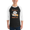 Wicked Cute Dog 3/4 sleeve raglan shirt - The TC Shop
