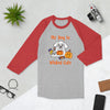 Wicked Cute Dog 3/4 sleeve raglan shirt - The TC Shop