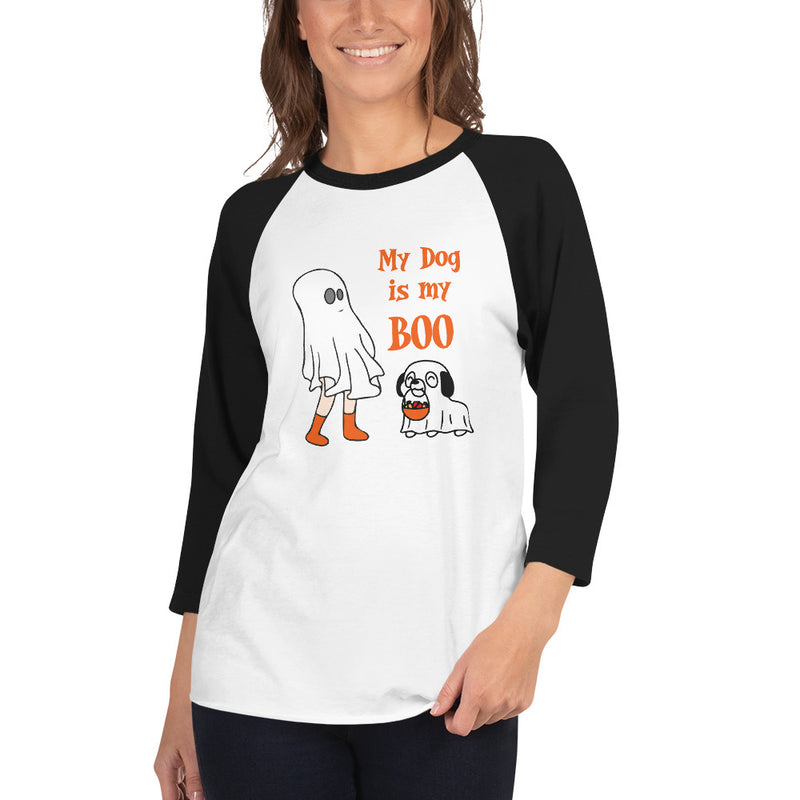 My Dog is my Boo 3/4 sleeve raglan shirt - The TC Shop